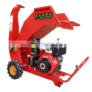 Electric Automatic Start Double Engine Wood Chipper Wood Chipper Machine thumbnail-3