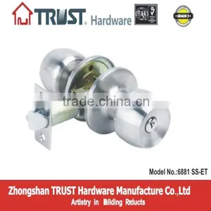ANSI Grade 3 Tubular 304SS Fire Rated Door Lock thumbnail-1
