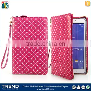 China Supplier Zipper Flip Leather Case Cover for Samsung Tab 4 thumbnail-6