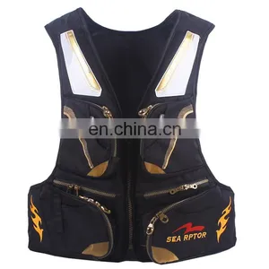 ROBBEN High Quality Outdoor Floating Fishing Vest Waterproof Nylon Life Jacket for Fishing thumbnail-2
