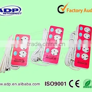 Best Price for European 5 Way 2 Pin Power Extension Socket With Switch thumbnail-1