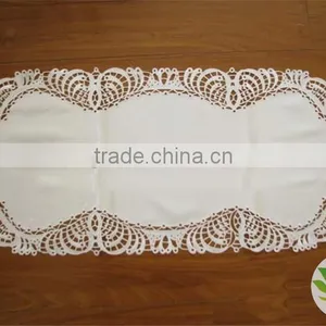Best Quality Cotton Tablecloth Hand Made Tablecloth Eyelet Embroidery Design Tablecloth Restaurant Tablecloth thumbnail-4