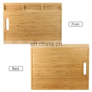 Creative Design Restaurant Multifunctional Premium Rectangle Bamboo Cutting Board thumbnail-3