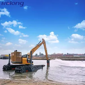 High Quality Amphibious Excavator With Dredging Pump Ponton Excavator thumbnail-2