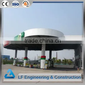Low Cost Large Span Structural Steel Gas Station Construction thumbnail-1
