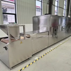 Electricity Continuous Nuts Roasting Line, Conveyor Belt Type Microwave Nut Roaster Machine thumbnail-2