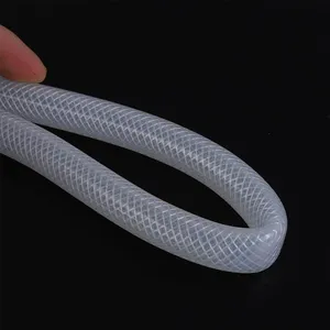 Medical High Pressure Resistant Woven Platinum Cured Reinforced Braided Tubing Silicone Hoses thumbnail-3
