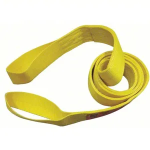 15 Tonne Polyester Double Duplex Flat Webbing Lifting Sling Strap Belt With Soft Eyes thumbnail-3