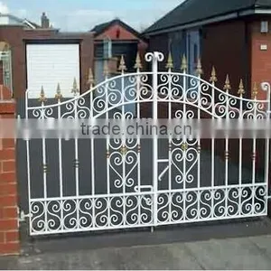 Guangzhou Galvanized Iron Metal Gates,iron Slide Gate,security Iron Gates thumbnail-5