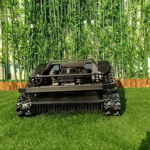 Remote Controlled Track Lawn Trimmer China Manufacturer, Factory Direct Sales RC Rotary Mower thumbnail-1