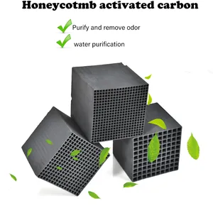 Activated Carbon Charcoal Smoking Filter Deodorant Honeycomb Activated Carbon Black Filter Made in China thumbnail-1
