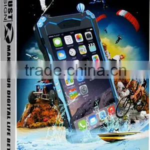 R-just Full Protect Metal+Aluminum+Tempered Glass Outdoor Waterproof Case for IPhone 6 4.7inch thumbnail-3