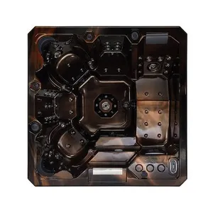 Outdoor Massage Hot Pipe 2 Person Outdoor Jacuzzi Spa Balboa Hot Tub Luxury Acrylic Massage Tub thumbnail-2