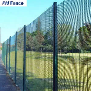 High Security 358 Weld Mesh Anti Climb Fence for Boundary Prison Airport Border Railway Power Station thumbnail-5