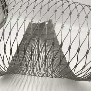 304, 316, 316L Stainless Steel Wire Rope Mesh, Suitable for Zoo Birds/parrots/tigers thumbnail-3