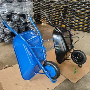 Heavy Duty Steel Tray Wheel Barrow With Anti Rust Coating for Agricultural Distributors Distributor Ready Packing for Yard Warehouse and Job thumbnail-3