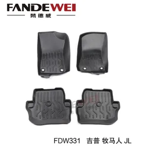 Use for JEEP WRANGLER 3D Auto Carpet Car Floor Mat Luxury Carpet Easy to Clean Anti-slip Makers Custom All Weather Zero Formaldehyde Waterproof thumbnail-3