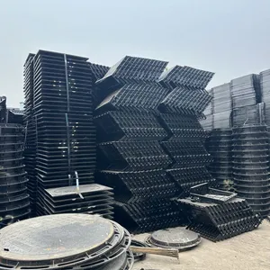 Heavy-duty 400mm and 600mm Ductile Iron Manhole Covers for Municipal Engineering Projects. thumbnail-4