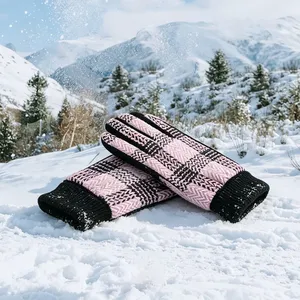 Factory Directly Sale Women Knitted Warm Breathable Winter Gloves thumbnail-5