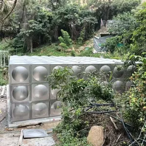 Cost Effective Hot Dip Galvanized Steel Modular Water Tank for Industrial Water Reserve thumbnail-1