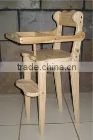 Promotional All Wood Folding Baby High Chair thumbnail-1