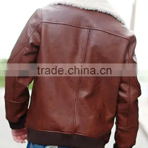 Men Winter Leather Jacket thumbnail-2
