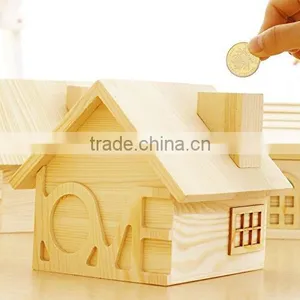 Christmas Creative Wooden Coin Storage Box Wooden Money Saving Box Wooden Jewellery Box thumbnail-1