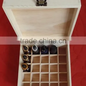 Wooden Essential Oil Box, Essential Oil Wood Box, Essential Oil Carrying Case thumbnail-1