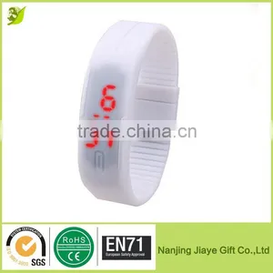 Fashion Silicone Led Sports Lighting Slap Watch thumbnail-1