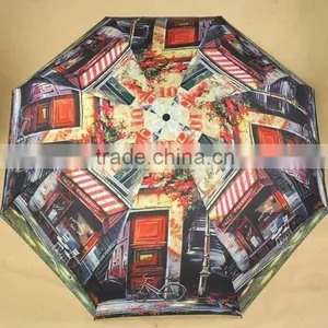 3 Folding Umbrella and Automatic Open and Close thumbnail-1