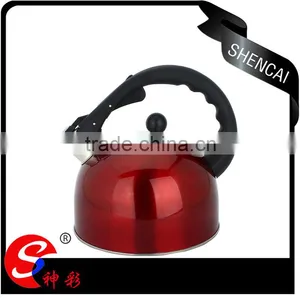 Red Color Korean Stainless Steel Water Pot / Tea Kettle thumbnail-1