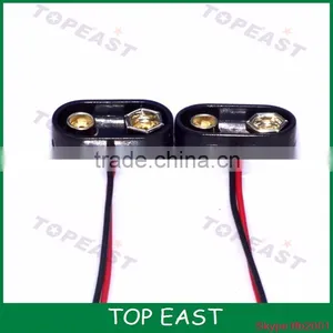 High Quality Copper Material 9v Battery Snap Clip Connector w Lead Wires thumbnail-2