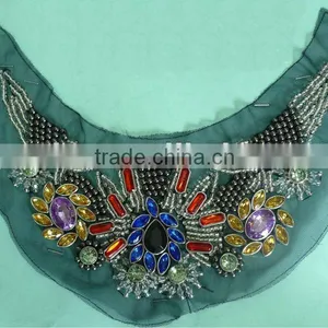 BLG-120620-2 New Fashion Rhinestone Neckline Collar thumbnail-1