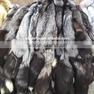 Wholesale Silver Real Fox Fur Skin Natural Color Animal Fur thumbnail-1