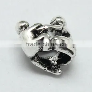 Lead Free Nickle Free Zinc Alloy Pdora Wrestling Theme Jewelry Hole Beads for Bracelets and Necklaces thumbnail-2