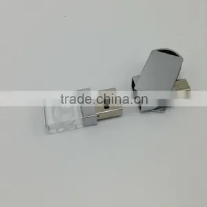 Android Phones USB Flash Pen Drive With Engrave Custom Logo Blue Red Light up thumbnail-1