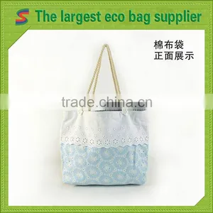 Canvas Water Bag Waffle Weave Cotton Cosmetic Bag thumbnail-1