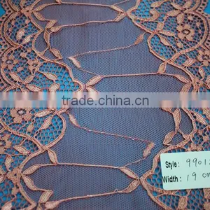 2016 Guipure Eyelash Lace Fabric for Dress,cheap Trimming Embroidered Lace Fabric thumbnail-1