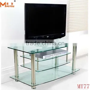Hot Sale Design Clear Glass Floor tv Stand/tv Table thumbnail-3