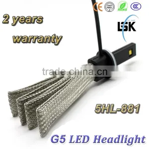 New !!!! UP 50000hrs Lifespan Single Beam 20w Car Led Headlight 881 Use Copper Metal for Safety Driving thumbnail-1