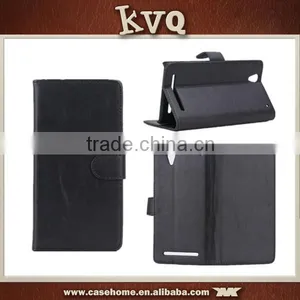 Phone Flip Wallet Leather Cover for Sony Xperia T2 thumbnail-3