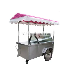 Coffee Cart Push Ice Cream Cart Trailer Cart thumbnail-1