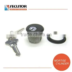 Global Door Controls Double Zinc Mortise Cylinder in Aluminum thumbnail-6