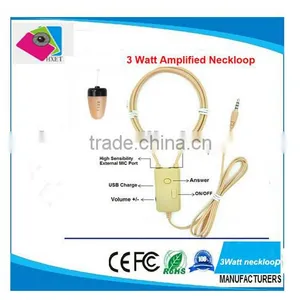 3 Watt Amplified Induction Earpiece Neck Loop Wireless Micro Nano Spy Earpiece thumbnail-1