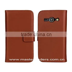Genuine Leather Wallet Case for Samsung Galaxy Ace 3 S7270 MT-2035 thumbnail-1