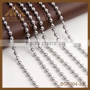 High Quality Fashion Iron Necklace 3.2mm Ball Chain thumbnail-3
