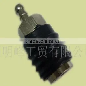 6.6*15H European Universal Hose Barb Quick Coupler With PA Spool thumbnail-1