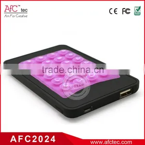 4000mah Rechargerable Polymer Power Bank With Rubber Sucker thumbnail-2