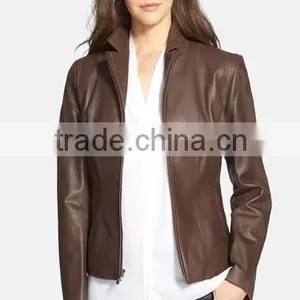 Plain and Professional Women Fashion Leather Jacket thumbnail-1