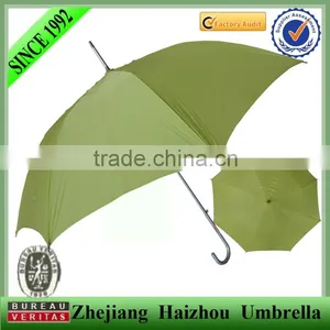 Light Green J Shape Handle Stick/straight Gift Umbrella thumbnail-1
